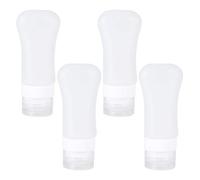 TOVINANNA per in Silicone con Ventosa Set 4 Pezzi 60 Ml Contenitori Ricaricabili per Lozioni e Cosmetici per Viaggi e Trasporti