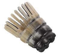 TOVINANNA Pettine Massaggiante in Corno Naturale per Capelluto, Pettine Guasha per Massaggi e Rilassamento, Strumento Portatile Unisex per Crescita Chioma e Benessere Quotidiano