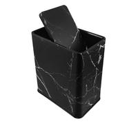 TOVINANNA Plastica Contenitore Rifiuti Nera Rettangolare Stretto | Doppio Strato e Rivestimento Nascosto, per Tessuti e Scarti Alimentari, Vicino al Lavello e Salotto