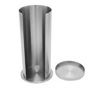 TOVINANNA Porta Dischetti di Cotone con Coperchio in Acciaio Inox Rotondo, Contenitore per Dischetti Struccanti per Trucco, Organizer Bagno per Casa e Salone