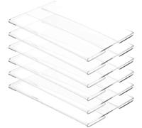 TOVINANNA Porta Etichette per Scaffali in Acrilico 6 Pezzi 90X60Mm Espositore per Prezzi Riutilizzabile per Supermercati Cartello Pubblicitario per Frutta e Verdura Supporto Stabile