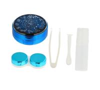 TOVINANNA Porta Lenti Quicksand Con Applicatore Pinzette Scatola Portatile Per Lenti Contatto Con Specchio e Accessori Inclusi Per Viaggi e Uso Quotidiano