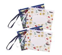 TOVINANNA Porta Salviette Custodia Riutilizzabile Umidificate Ragazzo Ragazza 4 Pezzi per in Eva Chiusura Ermetica Accesso una Mano e Distribuzione Singola Viaggio