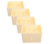 TOVINANNA Pressa per Formaggio 4 Pezzi in Plastica Resistente, Stampo per Tofu Compatto e Leggero, Strumento Pratico per Produzione Tofu e Burro Domestico, per Cucina Casalinga