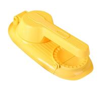 TOVINANNA Pressa per Ravioli Manuale 2 in 1 in Pp, Giallo, Riutilizzabile | Impugnatura Ergonomica, Facile da Pulire, per Sfoglie e Cucinare, Adatta a Nonne e Mamme