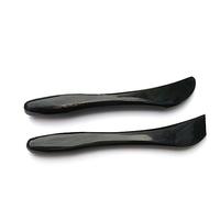 TOVINANNA Raschiatoio Faciale Corno Naturale Di Bufalo Nero Strumento Massaggiante Tradizionale Per Della e Spa Massaggio Rilassante Per Casa e Salone Maneggevole e Sicuro