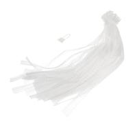 TOVINANNA Sacchetti a Rete per Frutta e Verdura 100 Pezzi, Borsa Riutilizzabile Traspirante in Plastica Bianca, Sacchetto per Spesa e Conservazione Alimentare, Lavabile e Pieghevole, per