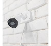 TOVINANNA Scatola di Giunzione per Telecamera Esterno Protezione Cavi Custodia in Plastica Robusta con Kit di Montaggio per Soffitto Parete e Sospensione Copri Fili Sicurezza e