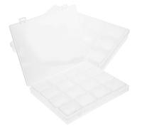 TOVINANNA Scatola Portaoggetti Per Gioielli Con 16 Scomparti 2 Pezzi Organizer Da Scrivania Per Cosmetici Della Pelle Piccoli Oggetti