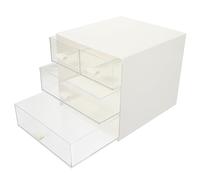 TOVINANNA Scatola Trasparente Per Gioielli e Cosmetici Organizer Tavolo Design Cassetto Protezione Polvere e Abrasioni Per Casa e Ufficio