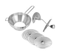 TOVINANNA Schiacciapatate in Acciaio Resistente per Purè di Patate e Frutta Strumento Manuale da Cucina con Manico Ergonomico Passa Verdure Sicuro e Facile da Pulire per Casa Ristorante e