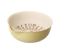 TOVINANNA Scolapasta e Bacinella per Lavare Verdure e Frutta in Plastica Spessa Cestello Scolapiatti Multifunzionale 2 in 1 per Cucina e Casa Contenitore per Alimenti con Scarico Rapido e