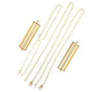 TOVINANNA Set 1 Paio Peso Orologio a Pendolo in Ferro Catena 2 Metri e Ganci Accessori Sostituzione Peso Orologio da Parete e da Terra Forniture Parti Meccaniche per Orologi Decorativi