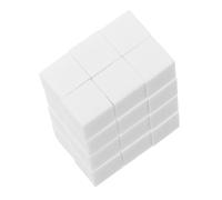 TOVINANNA Set 100 Pezzi Spugne per Unghie Quadrate Bianche, Spugnetta per Manicure e Make-Up, Piccola Spugna per Unghie per Gradazioni e Applicazione Cipria