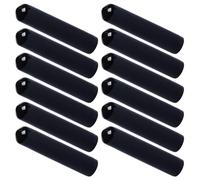 TOVINANNA Set 12 Coperture per Beccucci Versatori in Silicone Nero, Tappi Versatori per Bottiglie di Vino e Liquori, Copri Beccuccio Sigillanti per Dispenser da Cucina