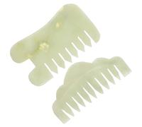 TOVINANNA Set 2 Pezzi Pettini per Massaggio Cuoio Capelluto e Viso Denti Larghi, Stimolatore Circolazione e Sollievo dal Malessere, per Massaggio Gua Sha