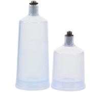 TOVINANNA Set 2 Pezzi Tazze per Aerografo Ricaricabili 20Ml 40Ml in Plastica Trasparente Resistenti alla Corrosione Compatibili Aerografi a Sifone per Pittura Modelli Decorazioni Unghie e