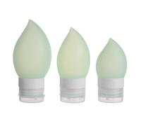 TOVINANNA Set 3 Bottiglie Ricaricabili in Silicone da 60ml per Lozione e Shampoo, Facili da Usare e Portatili, per Viaggi e Uso Quotidiano