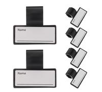 TOVINANNA Set 6 Pezzi Etichette Nome Bifacciali per Stetoscopio, Clip Identificativa Portatile per Infermieri e Operatori Sanitari, Targhette di Identificazione Personalizzate