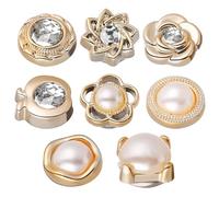 TOVINANNA Set 8 Pezzi Spille Magnetiche per Hijab e Bottoni senza Cuciture per Abbigliamento Chiusura Magnetica Sicura e Decorazioni Eleganti per Sciarpe Camicie e Veli