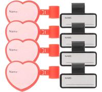 TOVINANNA Set 8 Targhette Identificative per Stetoscopio in Plastico Leggero Superficie Liscia, Accessori Pratici per Uso Professionale e Riconoscimento Nome Rapido
