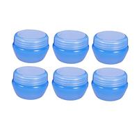 TOVINANNA Set Da 12 Contenitori Cosmetici Da 20 g a Forma Di Fungo Blu, Vasetti Con Coperchio Sigillato Per Creme e Unguenti, Per Viaggi e Uso Quotidiano