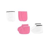 TOVINANNA Set da 2 Guanti per Manicure e Copripiedi in Cera Riscaldante Trattamento Spa per Unghie e Cura Mani e Piedi Taglia Unica Uso Professionale e Domestico