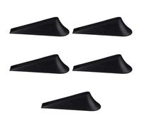 TOVINANNA Set da 5 Cunei Fermaporta Antiscivolo in Gomma Nera Fermaporta per Casa e Hotel Protezione Sicurezza Senza Chiodi per Porte Interne