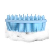 TOVINANNA Set Di 2 Spazzole Per Il Bagno E La Doccia Per Bambini in Silicone Morbido Per La Pulizia Di Neonati E Adulti Con Manico Robusto Per La Casa E I Viaggi.