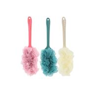 TOVINANNA Spazzola da Bagno Manico lungo 3 Pezzi in Pe per Esfoliare e Rimuovere Cellule Morte Pelle Liscia Accessori la Doccia e Bagno Stile Casuale