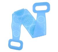 TOVINANNA Spazzola Da Bagno Silicone Blu Esfoliante Doppia Faccia Massaggiatore Per Corpo Elimina Le Cellule Morte e Favorisce La Circolazione Sanguigna