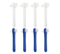 TOVINANNA Spazzolini da Denti in ABS e Nylon da Viaggio Portatili Set 8 Pezzi Design a Doppia Testa Morbidi e Compatti la Pulizia Orale On The Go