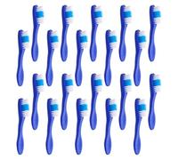 TOVINANNA Spazzolini da Denti Mini 20 Pezzi per Detenuti Manico Corto in Plastico e Nailon Morbido, Portatile e Facile da Usare per Strutture Correzionali e Prigioni