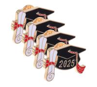 TOVINANNA Spilla A Forma Di Cappello Da Dottore 4 Pezzi Con Ciondolo A Forma Di Berretto Spilla Da Bavero Del Congresso Ciondolo Di Laurea Spille Da Laurea Spilla Di Laurea