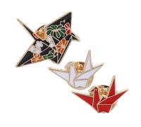 TOVINANNA Spilla a Gru Creativa in Divertenti per Abbigliamento 3 Pezzi Decorazione Unisex per Accessorio in Cartone Animato