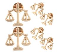 TOVINANNA Spilla da Giacca in Metallo 6 Pezzi Bilancia della Giustizia, Resistente allo Sbiadimento e All'annerimento, Design Elegante per Occasioni Formali e Eventi Legali