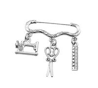TOVINANNA Spilla Forbice Creativa a Tema Sarto, Accessorio Decorativo Per Abbigliamento, Borse e Giacche, Regalo Elegante Per Stilisti e Appassionati Di Moda
