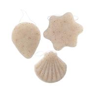 TOVINANNA Spugne Esfolianti Naturali Per Il Viso 3 Pezzi Altamente Assorbenti Struccanti Per La Della Pelle Delicate Sul Viso Materiale Anti-pilling