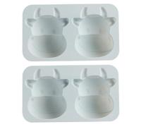 TOVINANNA Stampo in Silicone a Forma di Vitello 2 Pezzi, Set per Dolci e Torte, Resistente e Sicuro per Forno e Fondente, per Pasticceria Casalinga e Biscotti Artigianali