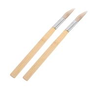 TOVINANNA Strumento per Lucidare in Agata Manico in Legno 2 Pezzi, Brunitoio Raschiante per Manutenzione Oro e Argento, Utensile Artigianale per Lucidatura Gioielli Fai da Te