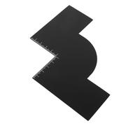 TOVINANNA Strumento per Modellare la Barba con Scala, Accessorio Ergonomico in Plastica per Barberia, Soluzione Salvaspazio la Cura Personale della Barba