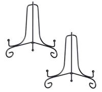 TOVINANNA Supporti per Quadri in Ferro Battuto 15 CM 2 Pezzi Espositore per Piatti Decorativi e Porta Ricettario Leggii per Libri e Segnaletica per Soggiorno e Ufficio