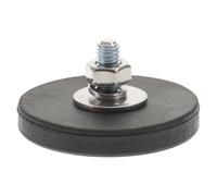 TOVINANNA Supporto Magnetico Base in Gomma Antiscivolo per Montaggio Lampadine Piastra di Fissaggio Compatta per Dispositivi Elettronici e Attrezzature Industriali Installazione Semplice