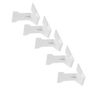 TOVINANNA Supporto Magnetico per Espositori 5 Pezzi 100X45X110Mm Plastica Antiribaltamento per Scaffali di Alimenti Confezionati in Supermercati e Negozi