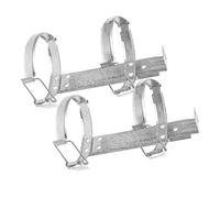 TOVINANNA Supporto per Estintore a Parete in Ferro Zincato 2 Pezzi Staffa di Montaggio Resistente e Stabile per Estintori da 2 Kg Accessorio Pratico per Casa Ufficio Auto e Magazzino