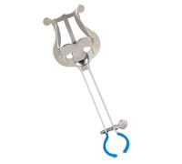 TOVINANNA Supporto per Spartiti Musicali per Tromba in Ferro Argento, Leggio Portatile Stabile e Professionale, Accessorio Musicale per Esecuzioni e Marce