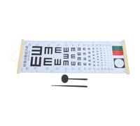 TOVINANNA Tabella Oculistica Da Parete Per Test Della Set Per Adulti e Ragazzo Ragazza Grafico Per Rilevamento Miopia Puntatore Manuale e Occluder Attrezzatura Per Esami Oculistici Domestici