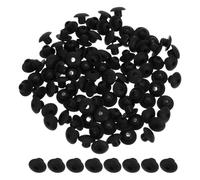 TOVINANNA Tappi in Gomma Neri per Fori Rotondi Pannelli Forati, 100 Pezzi Fermo di Sicurezza, Accessori per Fissaggio Ganci Appendiabiti e Fermacavi, Compatibili per Organizzatori