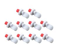 TOVINANNA Tappi Per Bottiglie e Tappi Per Bevande in Pp Bianco, Set Da 10 Pezzi, Riutilizzabili Tenuta Ermetica, Tappo Decorativo Per Vino, Olio e Aceto, Accessori Per Feste e Uso Domestico