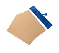 TOVINANNA Tavoletta Braille lavagna in braille strumento di scrittura braille tastiera braille in plastica dispositivo di scrittura braille macchina da scrivere braille Carta Blue